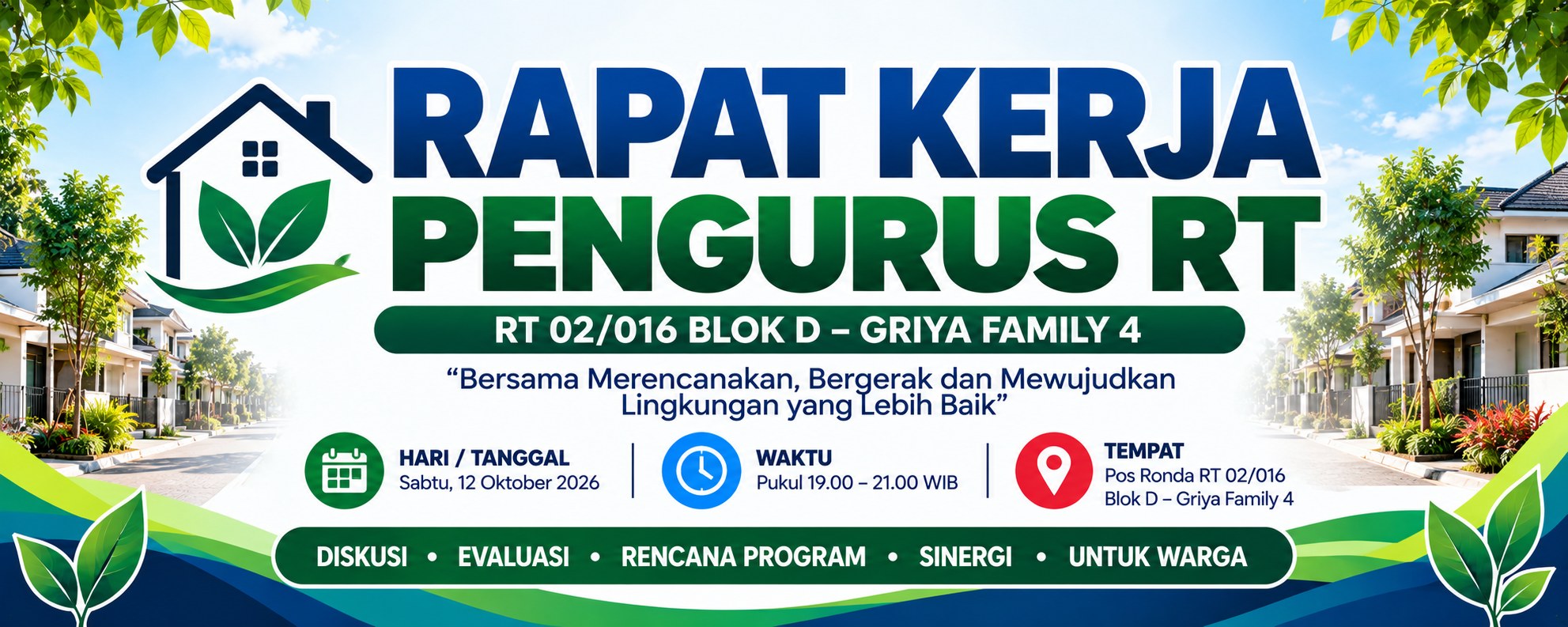 Rapat Kerja Pengurus RT: Menyusun Program Kerja 2026–2028
